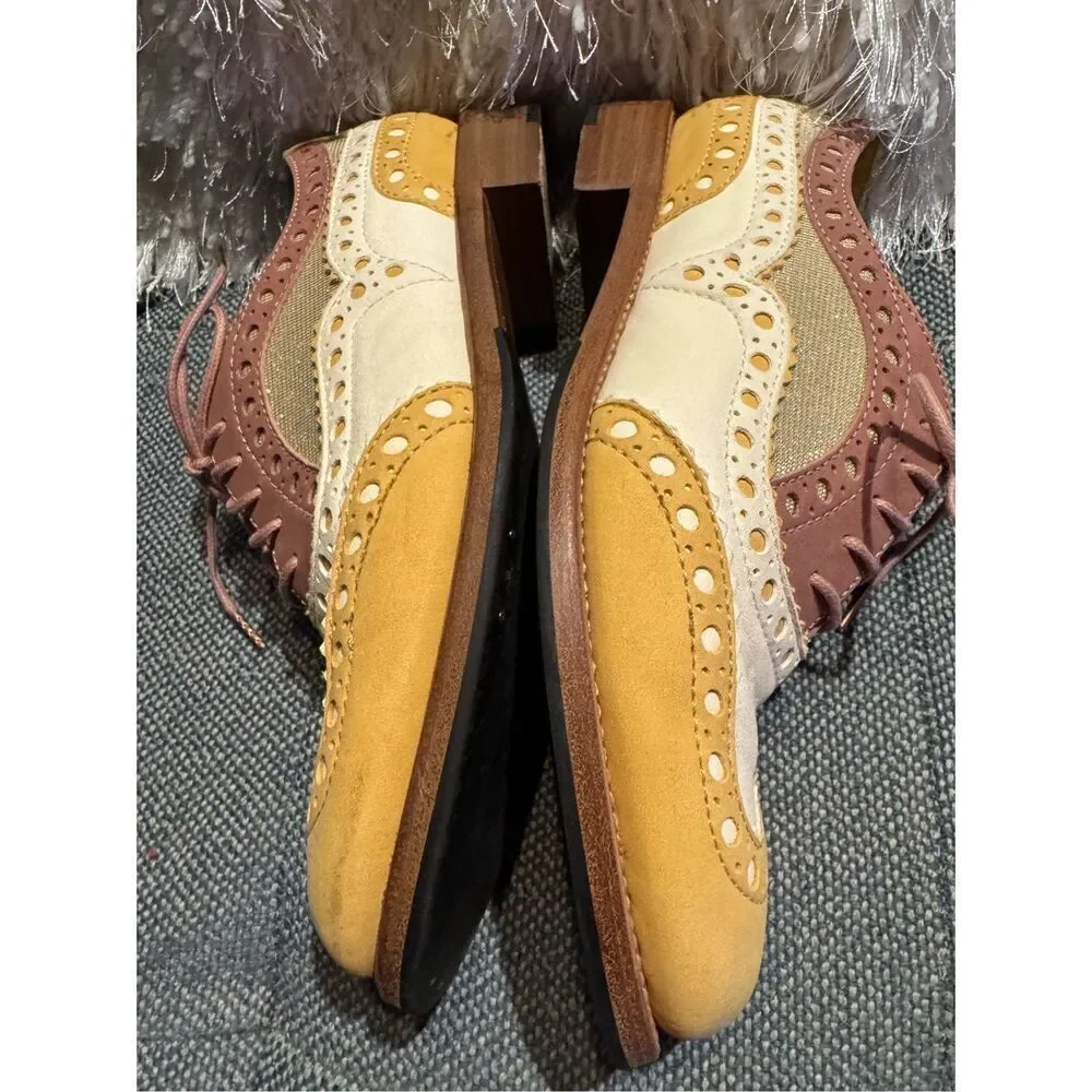 The Office of Angela Scott Mr Doubt in Sorbet gold / metallic/ cream 37.5 / 7.5